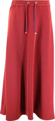 Multicolor Acetate Midi Skirt