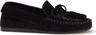 Black Calf Leather Bos Taurus Slip-On Loafers