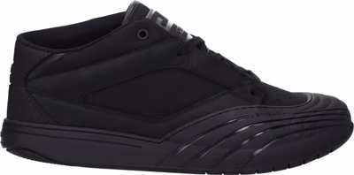 Black Fabric Low Top Sneakers