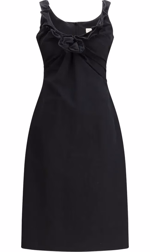 Magda Butrym Black Cotton Casual Dress