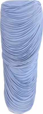 Blue Copper Midi Skirt