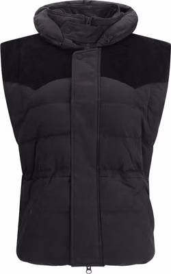 Black Polyamide Sleeveless Jacket