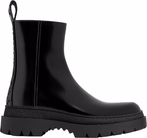 Bottega Veneta Black Calfskin Chelsea Boots