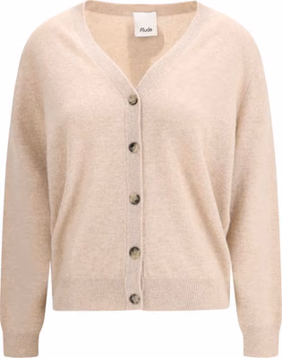 Beige Cashmere Cardigan
