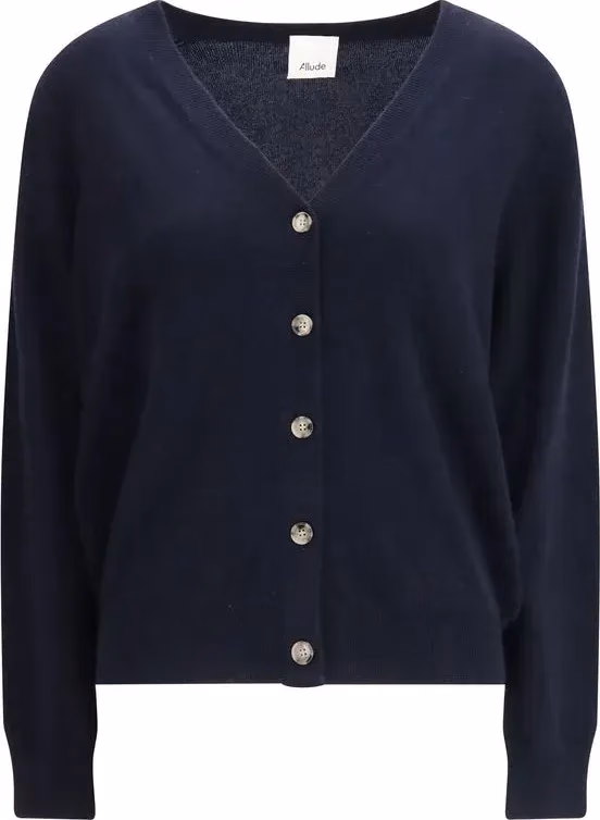Allude Blue Cashmere Cardigan