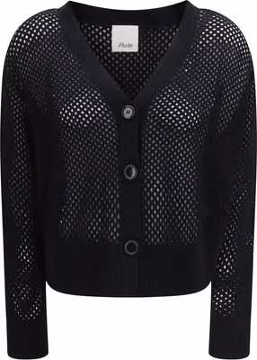 Black Wool Cardigan