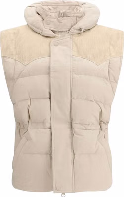 Beige Polyamide Sleeveless Jacket