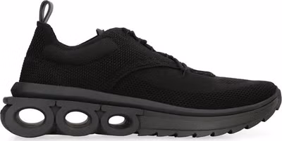 Black Fabric Athletic Sneakers