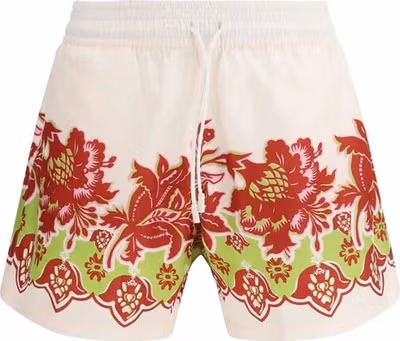 Multicolor Polyester Shorts