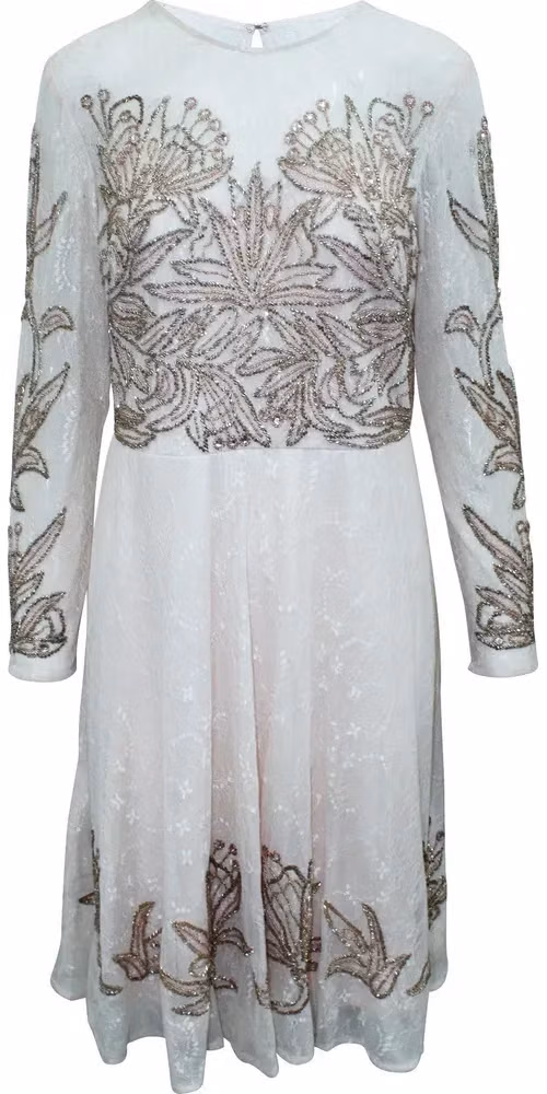 Aidan Mattox Multicolor Silk Cocktail Dress