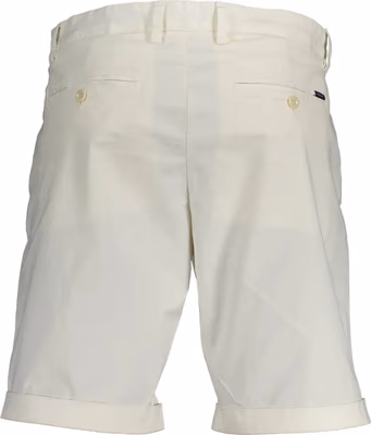 White Cotton Bermuda Shorts