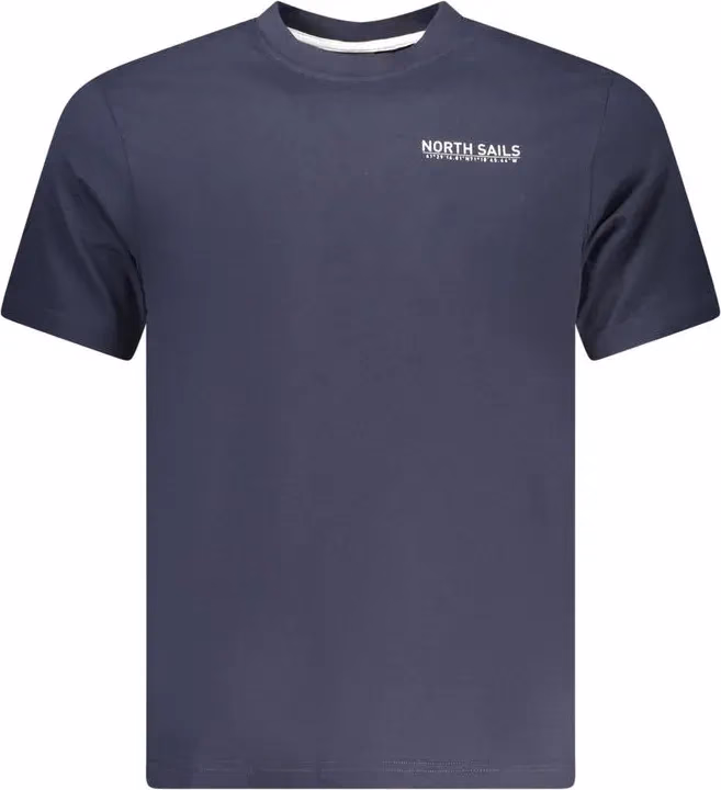 North Sails Blue Cotton Men T-Shirt