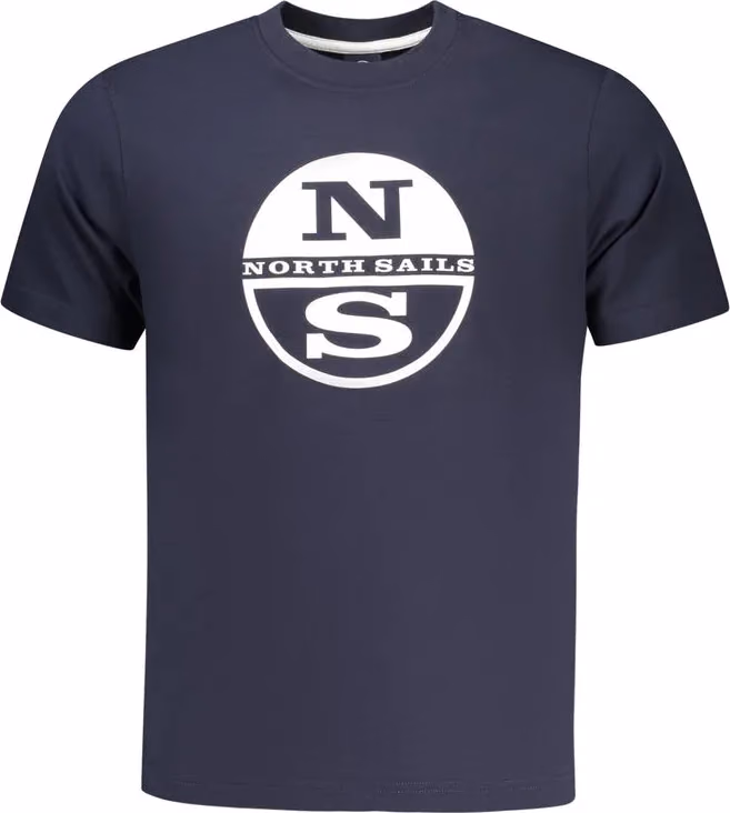 North Sails Blue Cotton Men T-Shirt