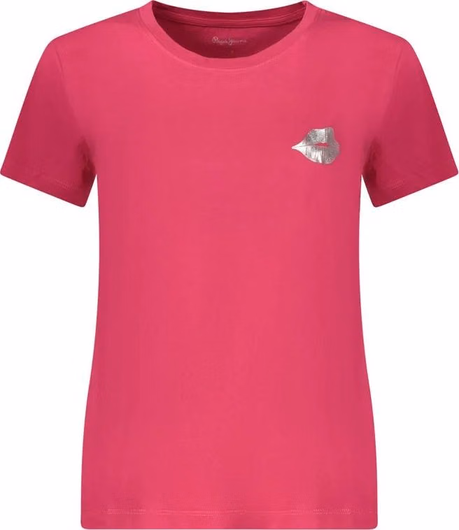 Pepe Jeans Rosso Cotton Women T-Shirt