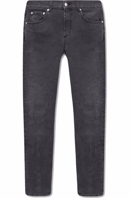 Black Cotton Skinny Jeans