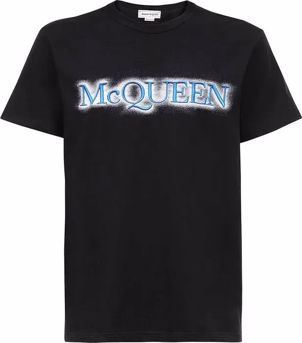 Alexander McQueen Black Cotton T-Shirt