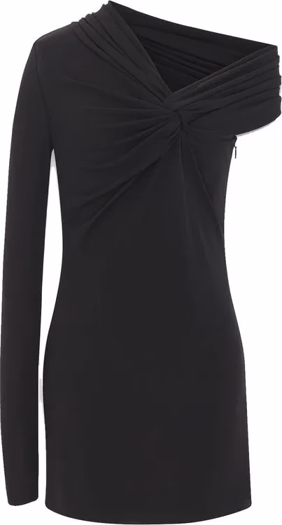 Saint Laurent Black Viscose Cocktail Dress