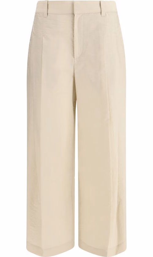 Brunello Cucinelli Beige Cotton Casual Pants