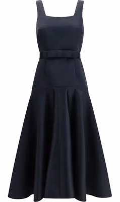 Blue Polyester Casual Dress