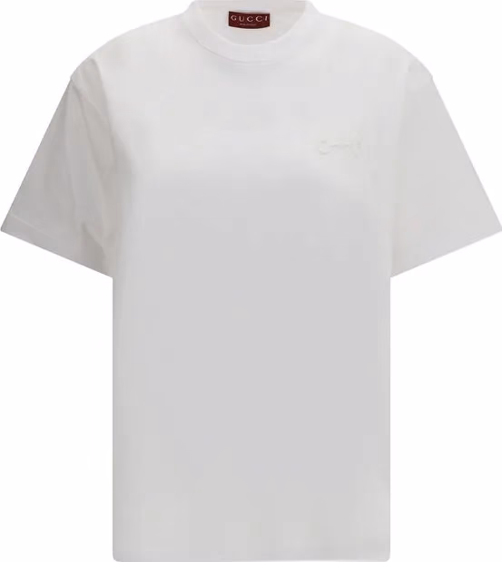 Gucci White Cotton T-Shirt