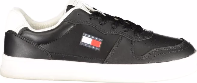 Tommy Hilfiger Black Polyurethane Women Sneaker