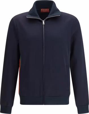 Blue Polyester Shell Jacket