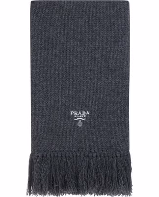 Gray Cashmere Foulard
