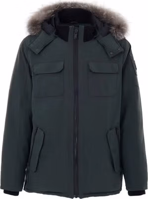 Green Nylon Parka