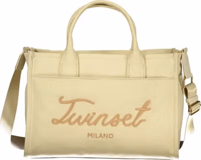 Beige Cotton Women Tote