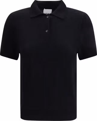 Black Cashmere Polo Shirt