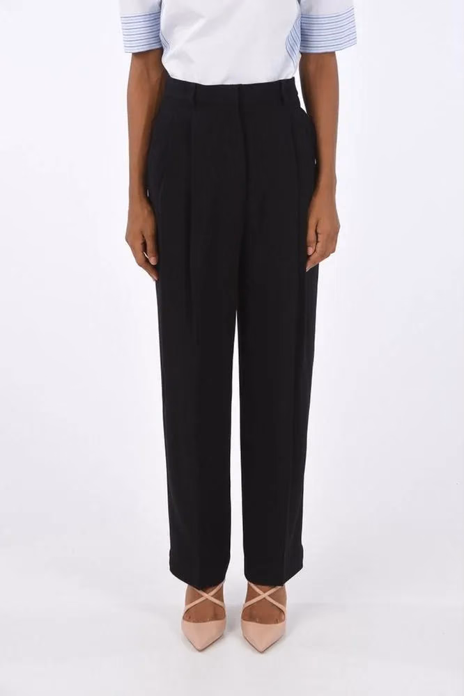 Tory Burch Black Acetate Casual Pants