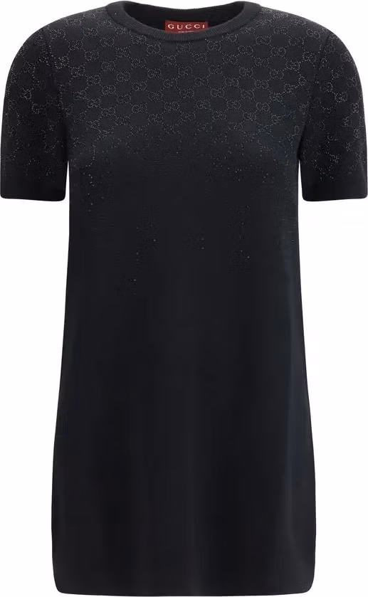 Gucci Black Wool Oves Aries Casual Dress
