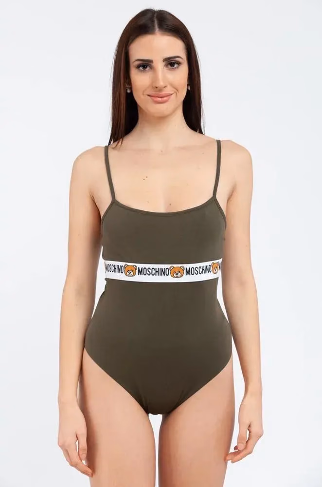 Moschino Bicolor Cotton Bodysuit