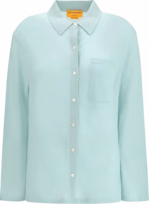 Blue Cashmere Dress Shirt