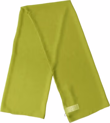 Yellow Green Neck Wrap Shawl Foulard 131cm x 99.5cm Scarf