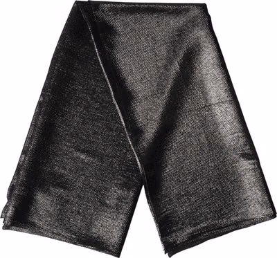 Black Silk Square Wrap Shawl Foulard 122cm x 120cm  Scarf