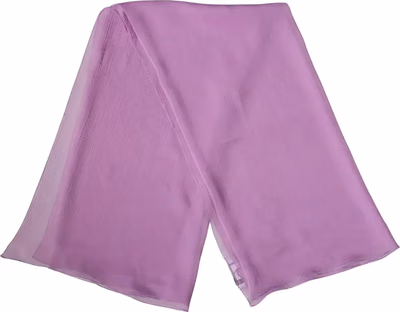 Light Purple Silk Neck Wrap Foulard 114cm x 114cm  Scarf