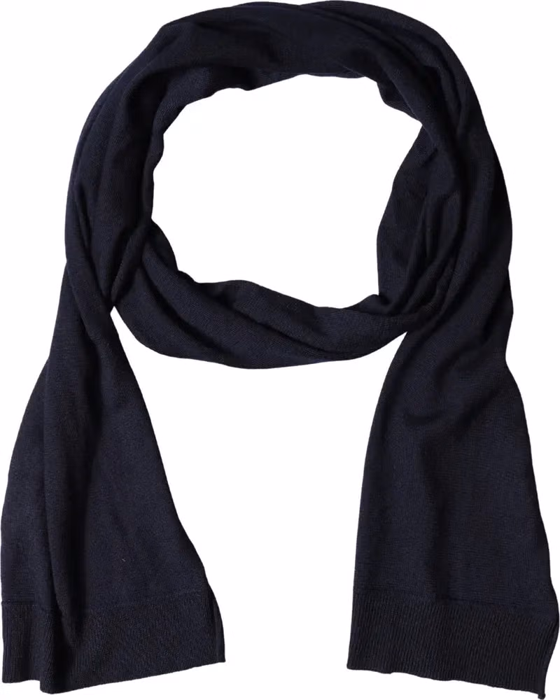 Dolce & Gabbana Blue Wool Knitted Shawl Neck Wrap 200cm x 25cm Scarf