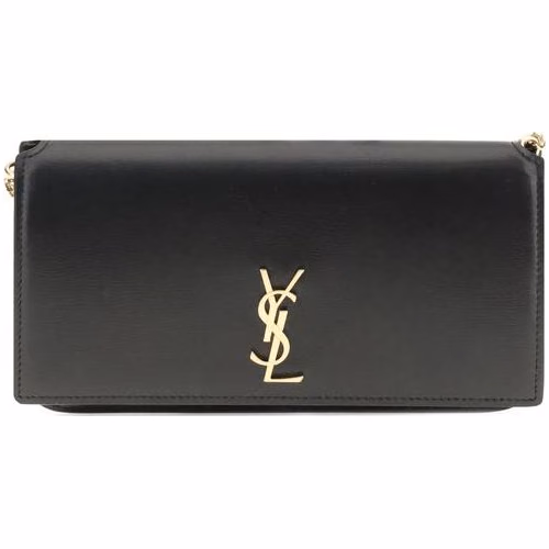 Saint Laurent Black Calf Leather Bos Taurus Shoulder Bag