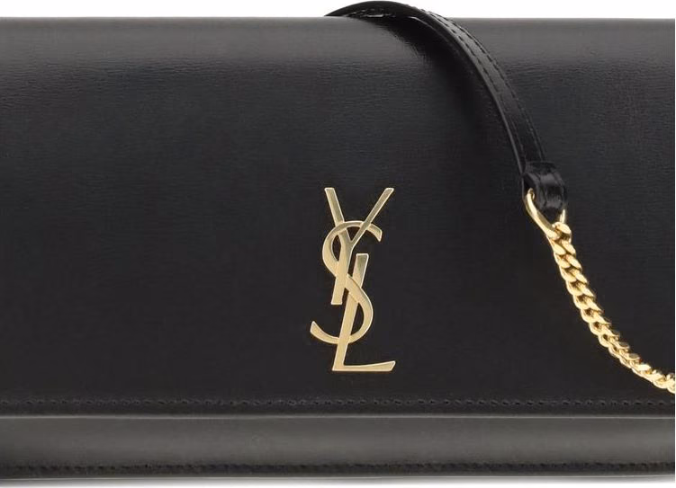 Saint Laurent Black Calf Leather Bos Taurus Shoulder Bag