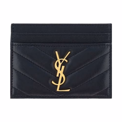 Saint Laurent Black Lamb Ovis Aries Aries Wallet