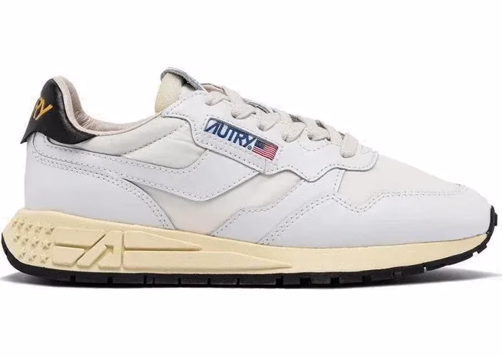 Autry White Leather Athletic Sneakers