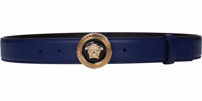 Blue Leather Belt