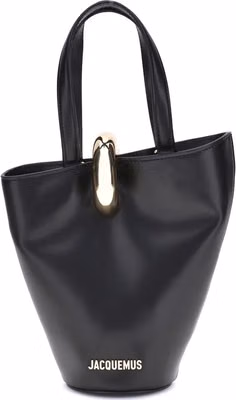 Black Calf Leather Bos Taurus Backet Bag