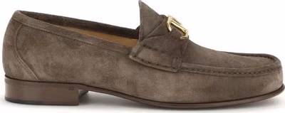 Brown Calf Leather Bos Taurus Slip-On Loafers