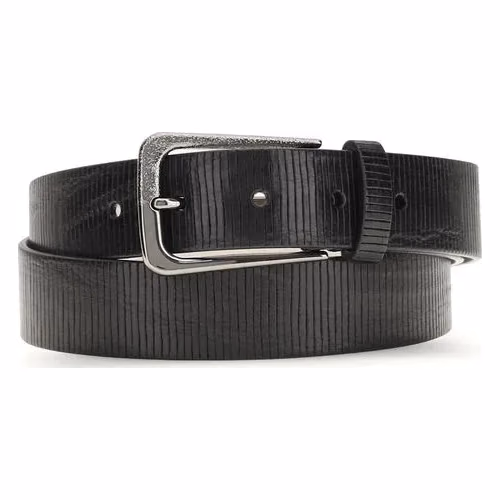 Brunello Cucinelli Black Calf Leather Bos Taurus Regular Belt