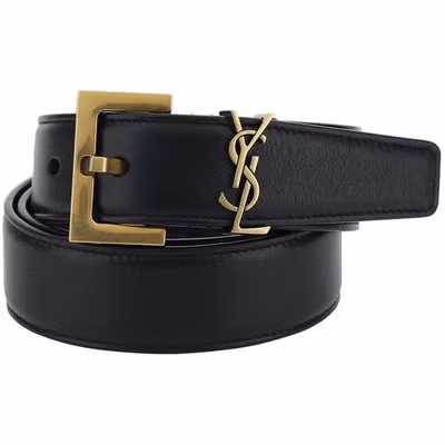 Black Calf Leather Bos Taurus Regular Belt