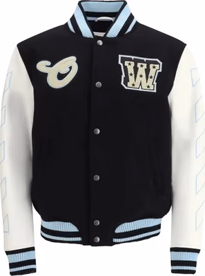 Black Wool Oves Aries Bomber