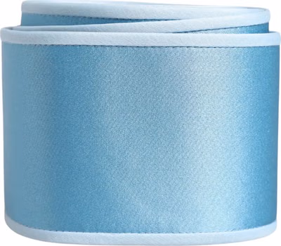 Light Blue Silk Satin Waist Women Cintura Belt