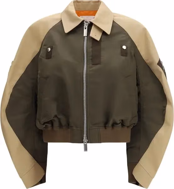 Sacai Bicolor Cotton Bomber
